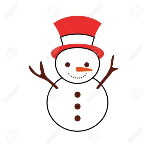 christmas snowman cartoon smile character winter